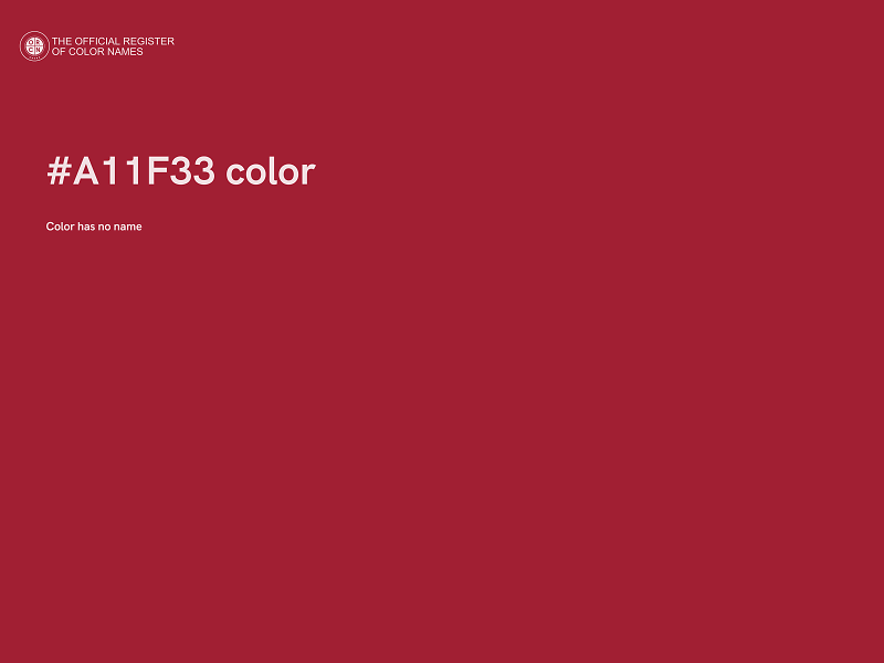 #A11F33 color image