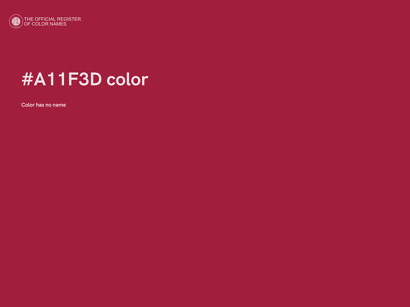 #A11F3D color image