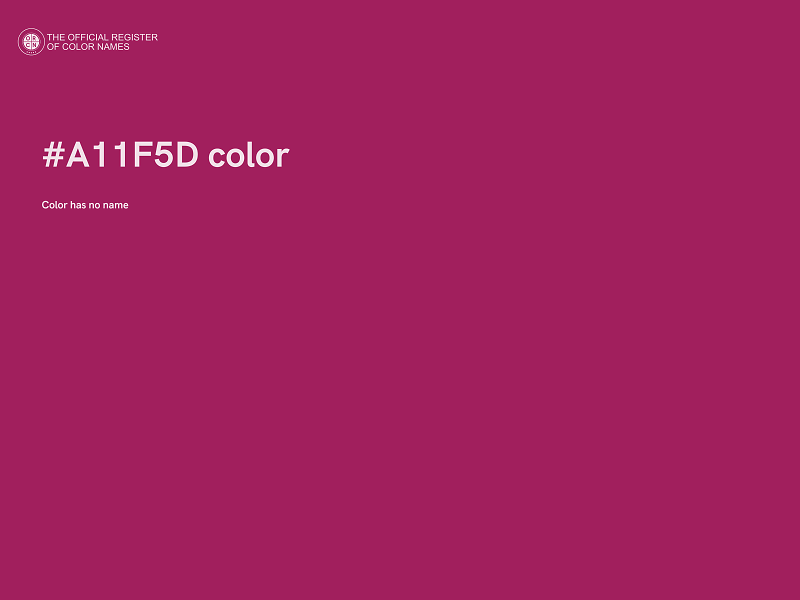 #A11F5D color image