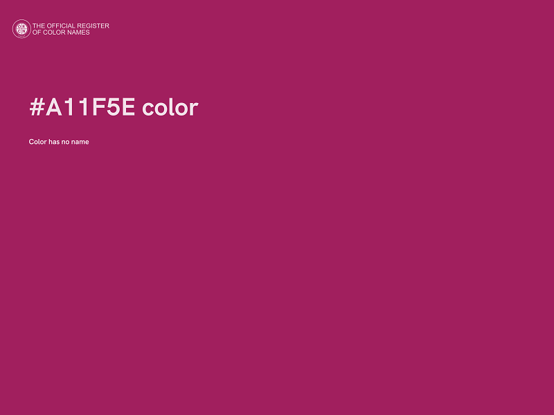 #A11F5E color image