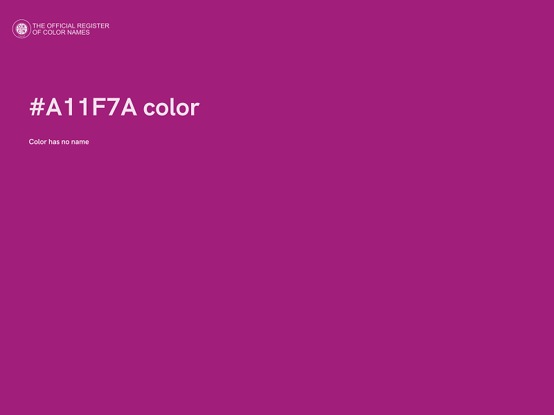 #A11F7A color image