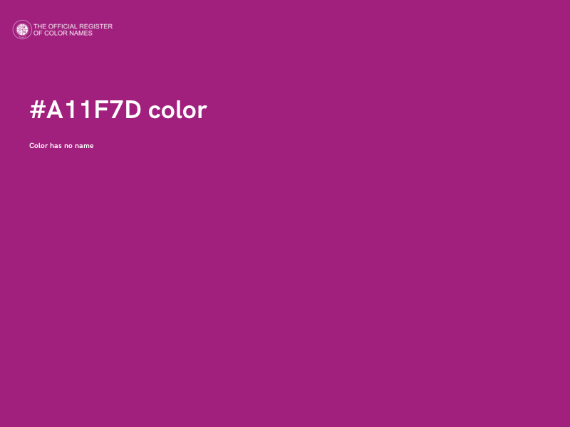 #A11F7D color image