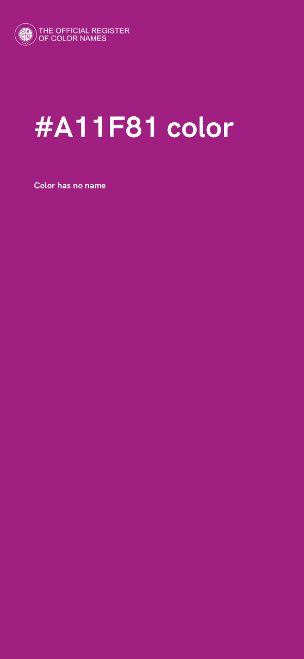 #A11F81 color image