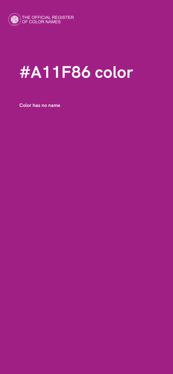 #A11F86 color image