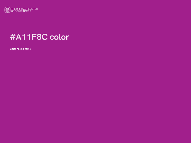 #A11F8C color image