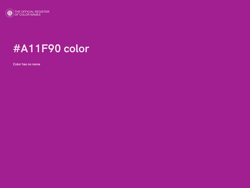 #A11F90 color image