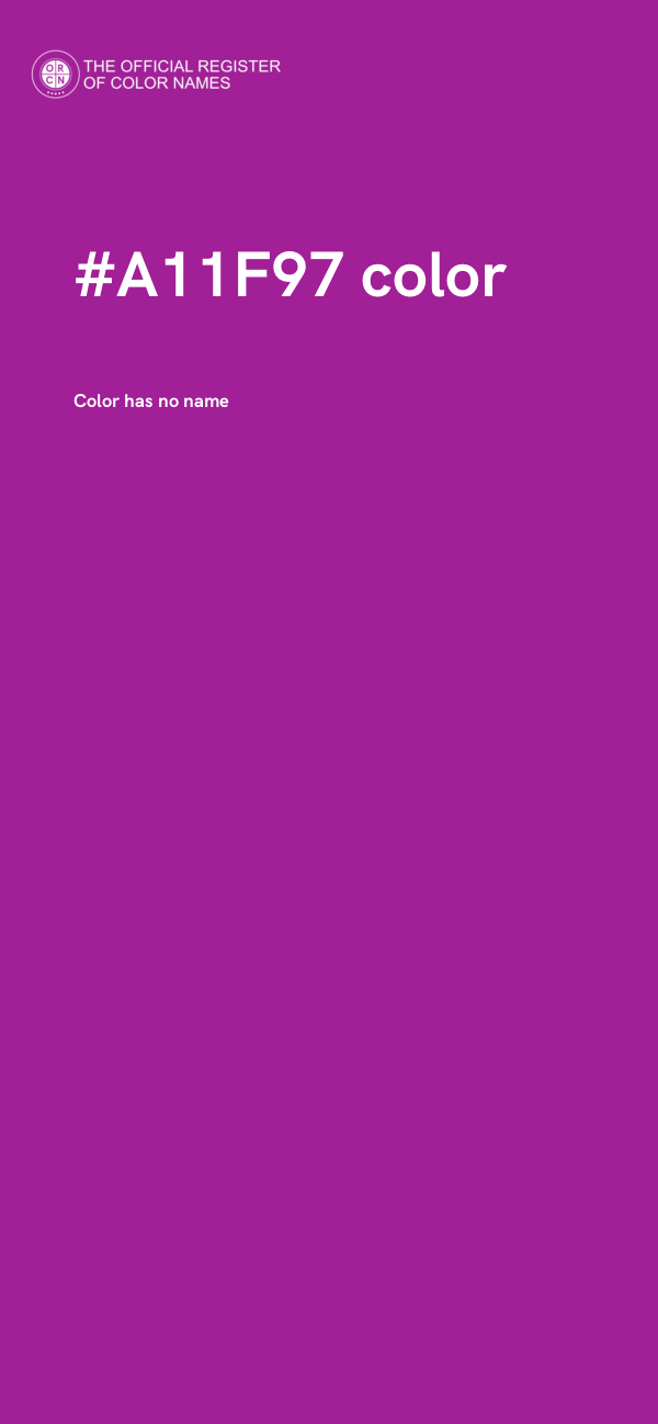#A11F97 color image