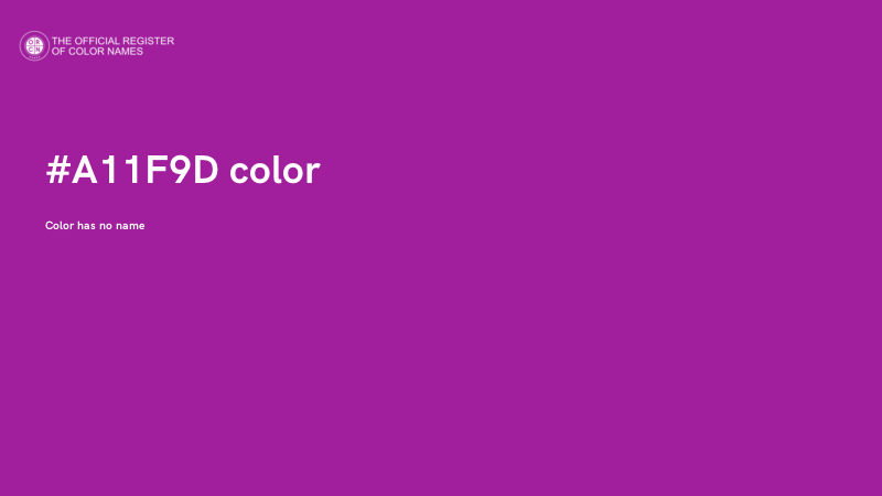 #A11F9D color image