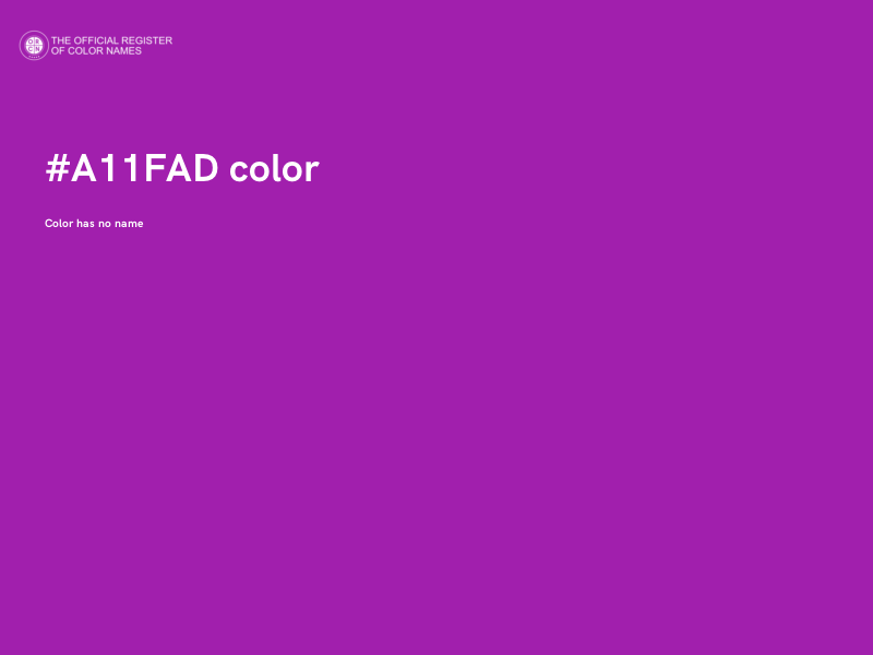 #A11FAD color image