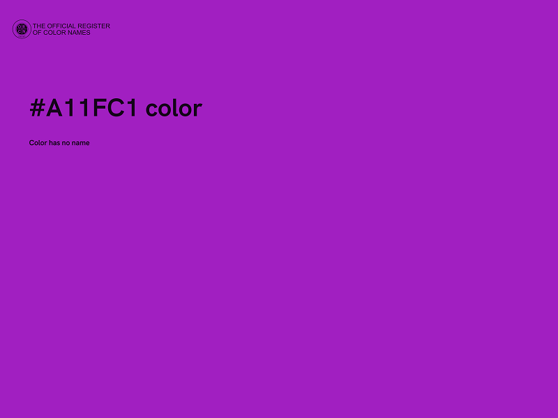 #A11FC1 color image