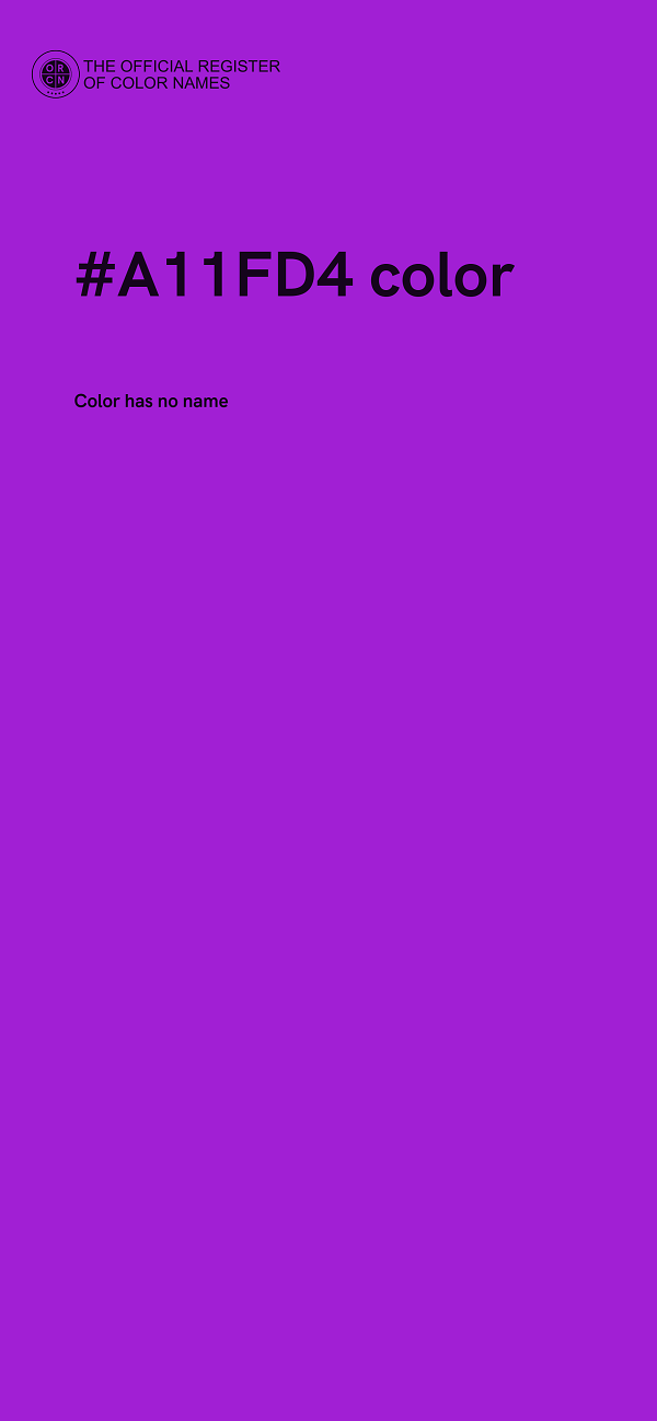 #A11FD4 color image