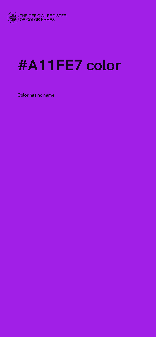 #A11FE7 color image