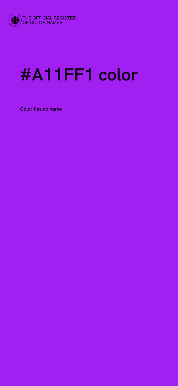 #A11FF1 color image