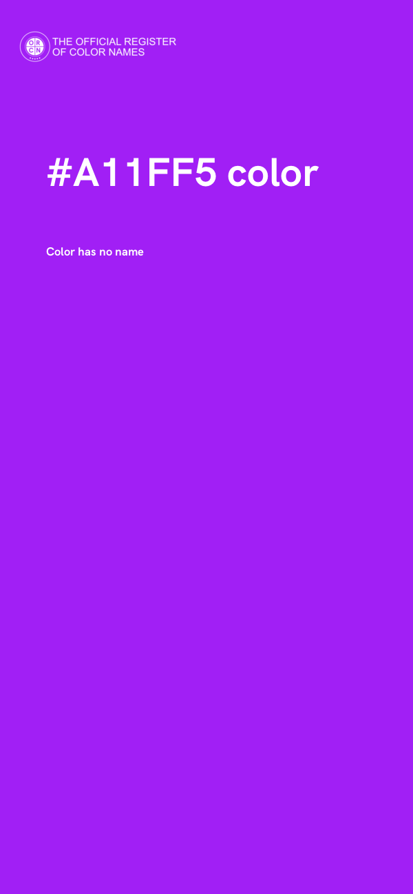 #A11FF5 color image