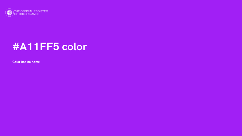 #A11FF5 color image