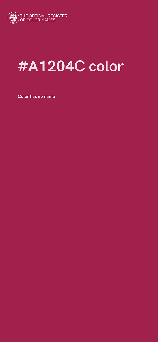 #A1204C color image