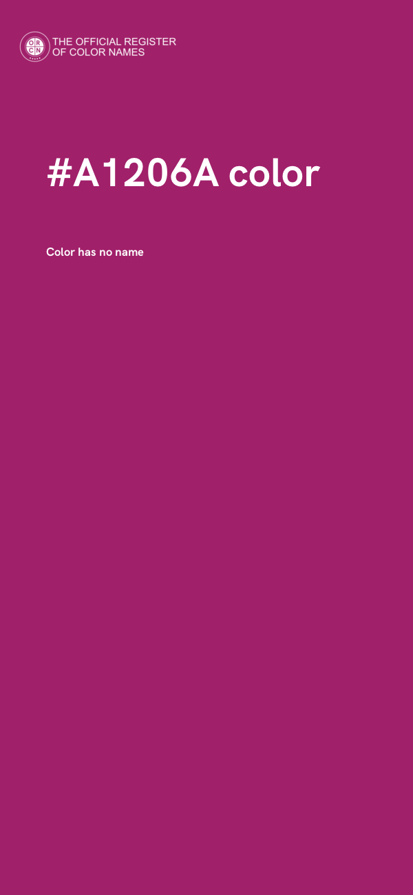 #A1206A color image