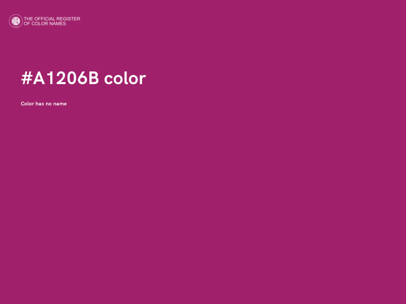 #A1206B color image