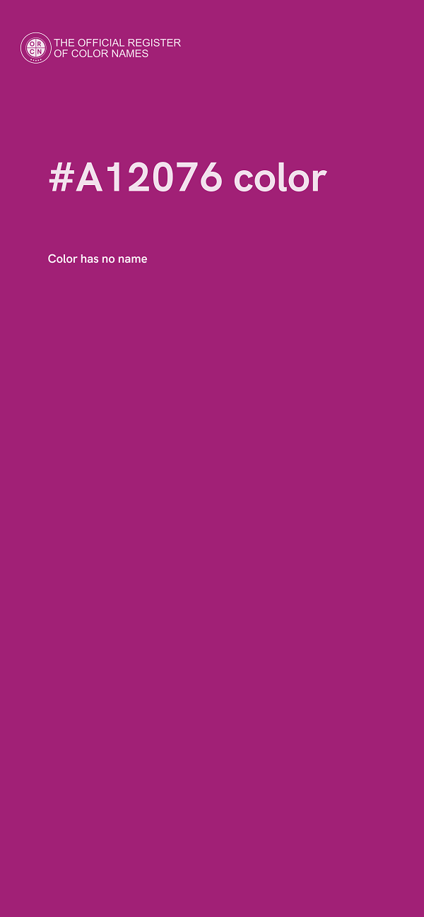 #A12076 color image