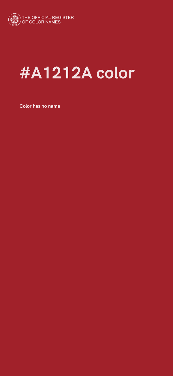 #A1212A color image