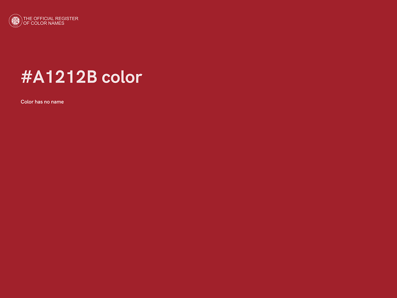 #A1212B color image