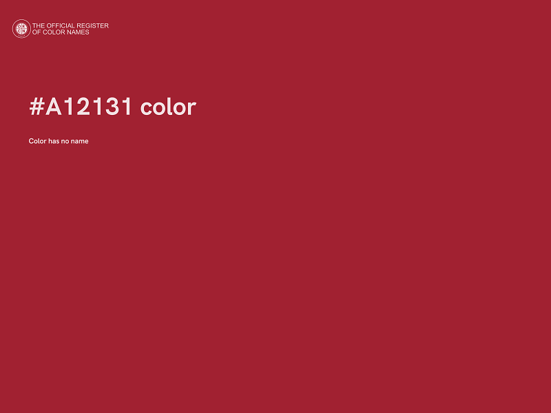 #A12131 color image