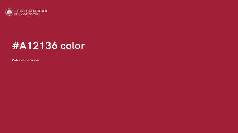 #A12136 color image