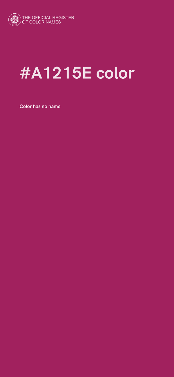 #A1215E color image