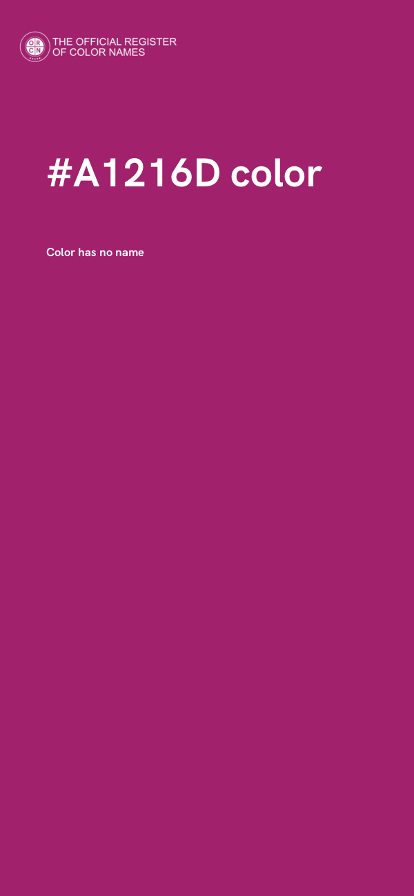 #A1216D color image