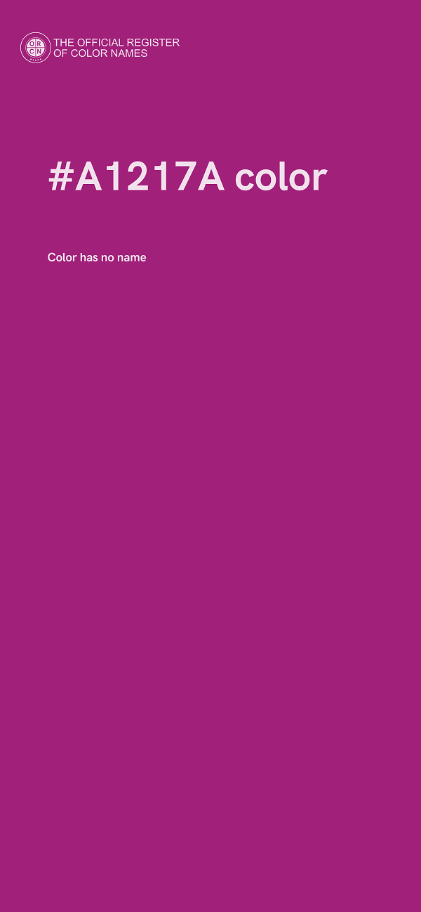 #A1217A color image