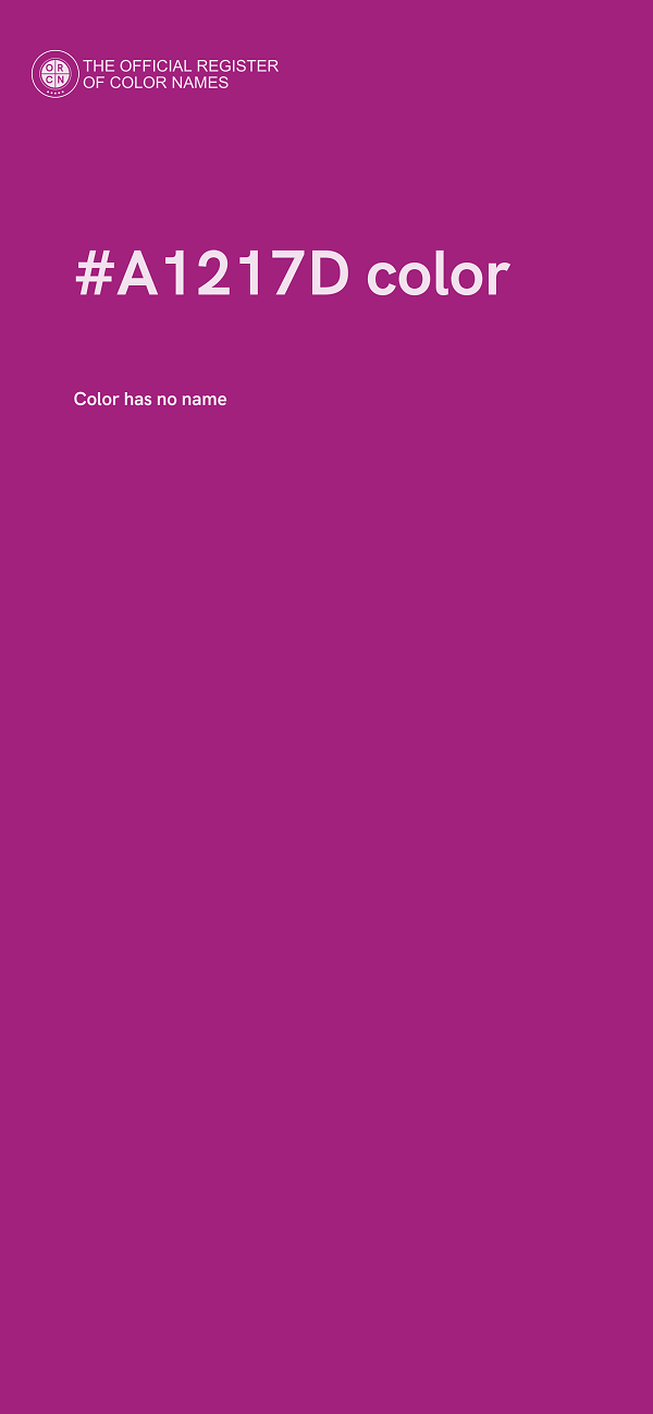 #A1217D color image