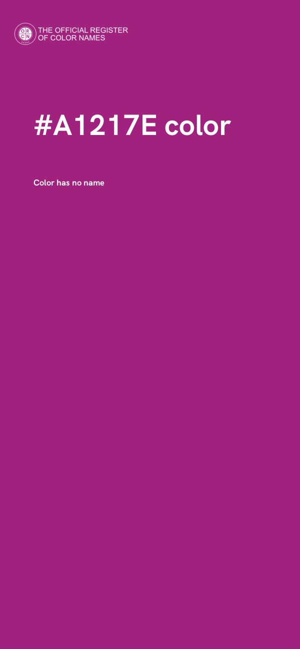 #A1217E color image