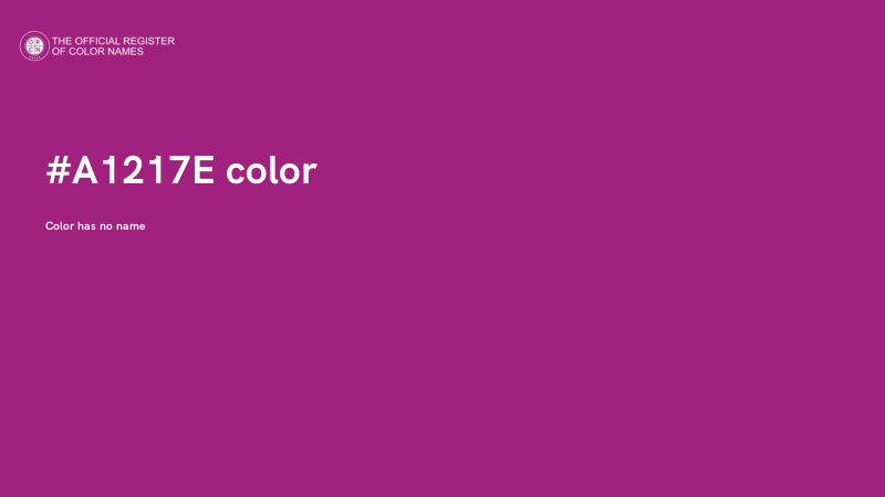 #A1217E color image