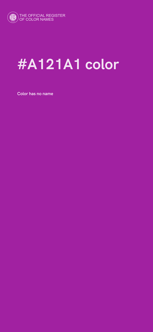 #A121A1 color image