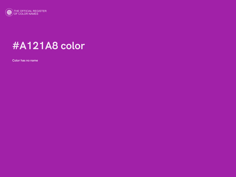 #A121A8 color image