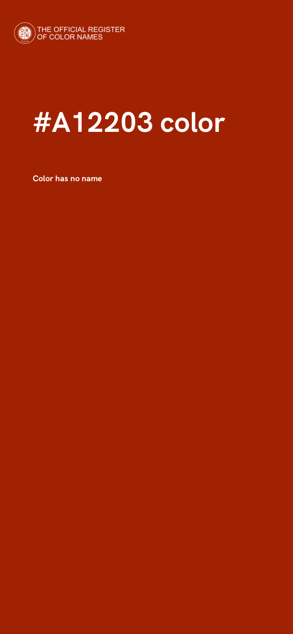 #A12203 color image
