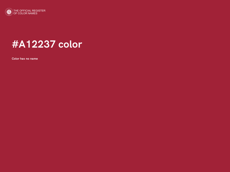#A12237 color image