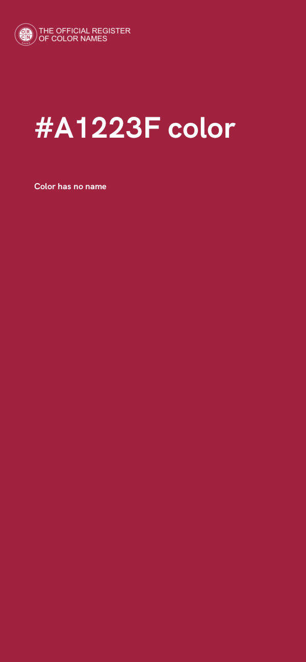 #A1223F color image