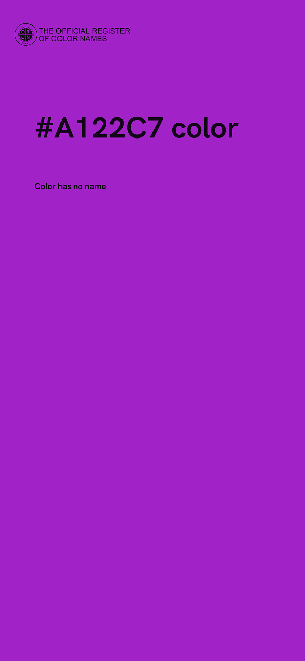#A122C7 color image