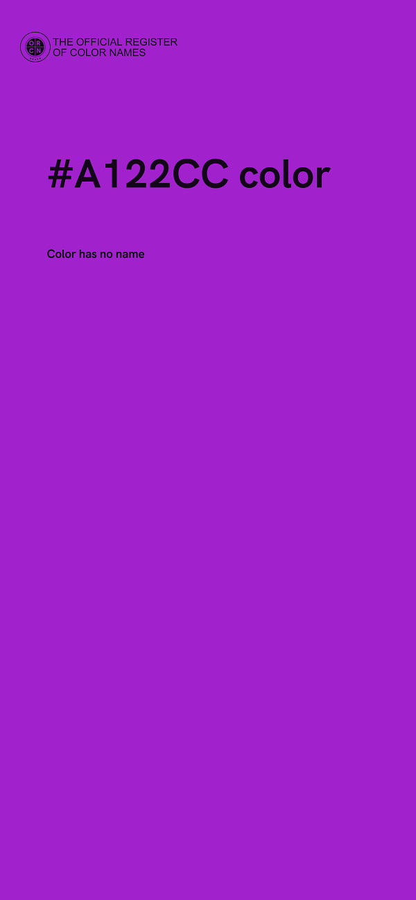 #A122CC color image