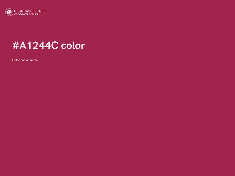 #A1244C color image