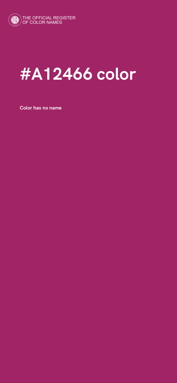 #A12466 color image
