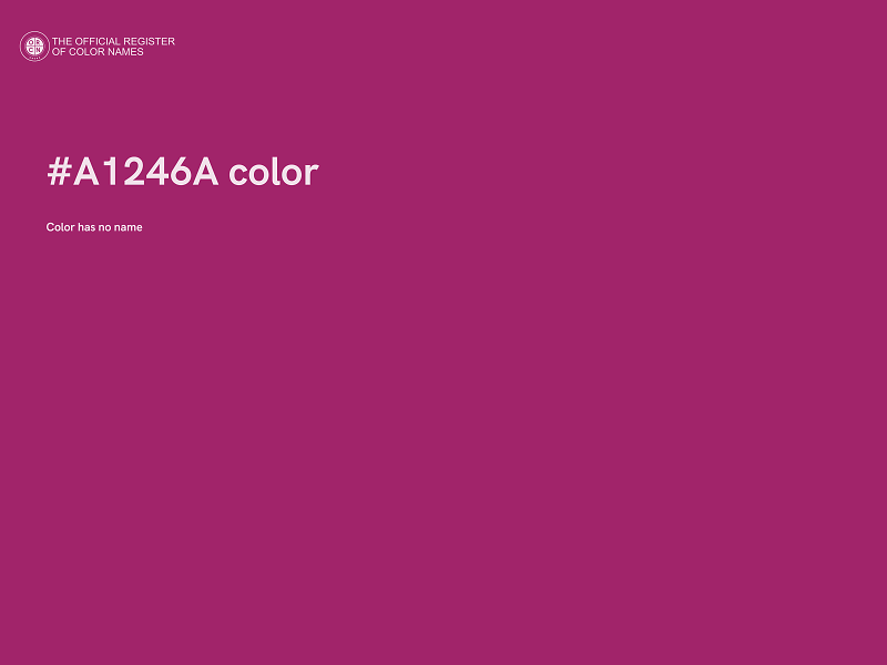 #A1246A color image