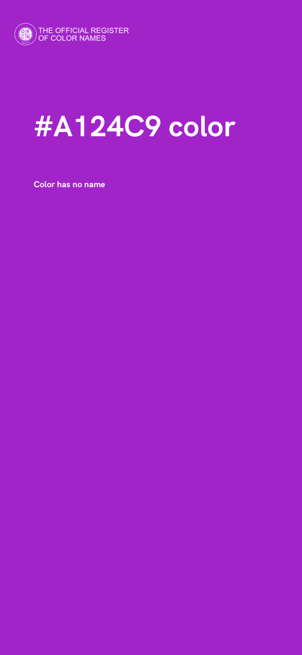 #A124C9 color image