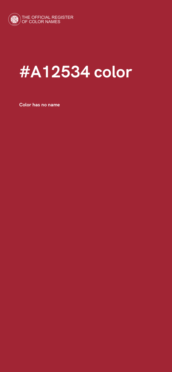 #A12534 color image