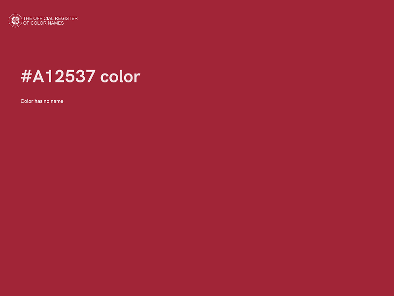 #A12537 color image
