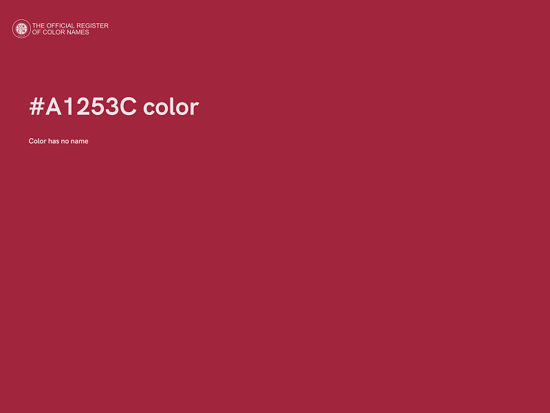 #A1253C color image