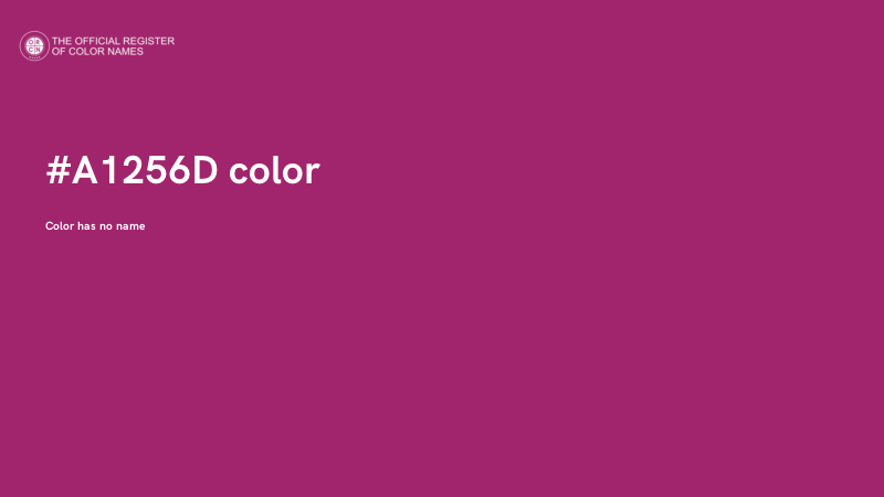 #A1256D color image
