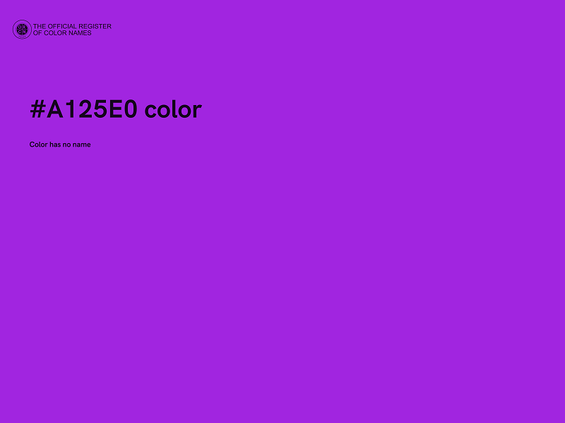 #A125E0 color image