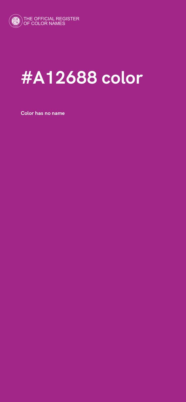 #A12688 color image